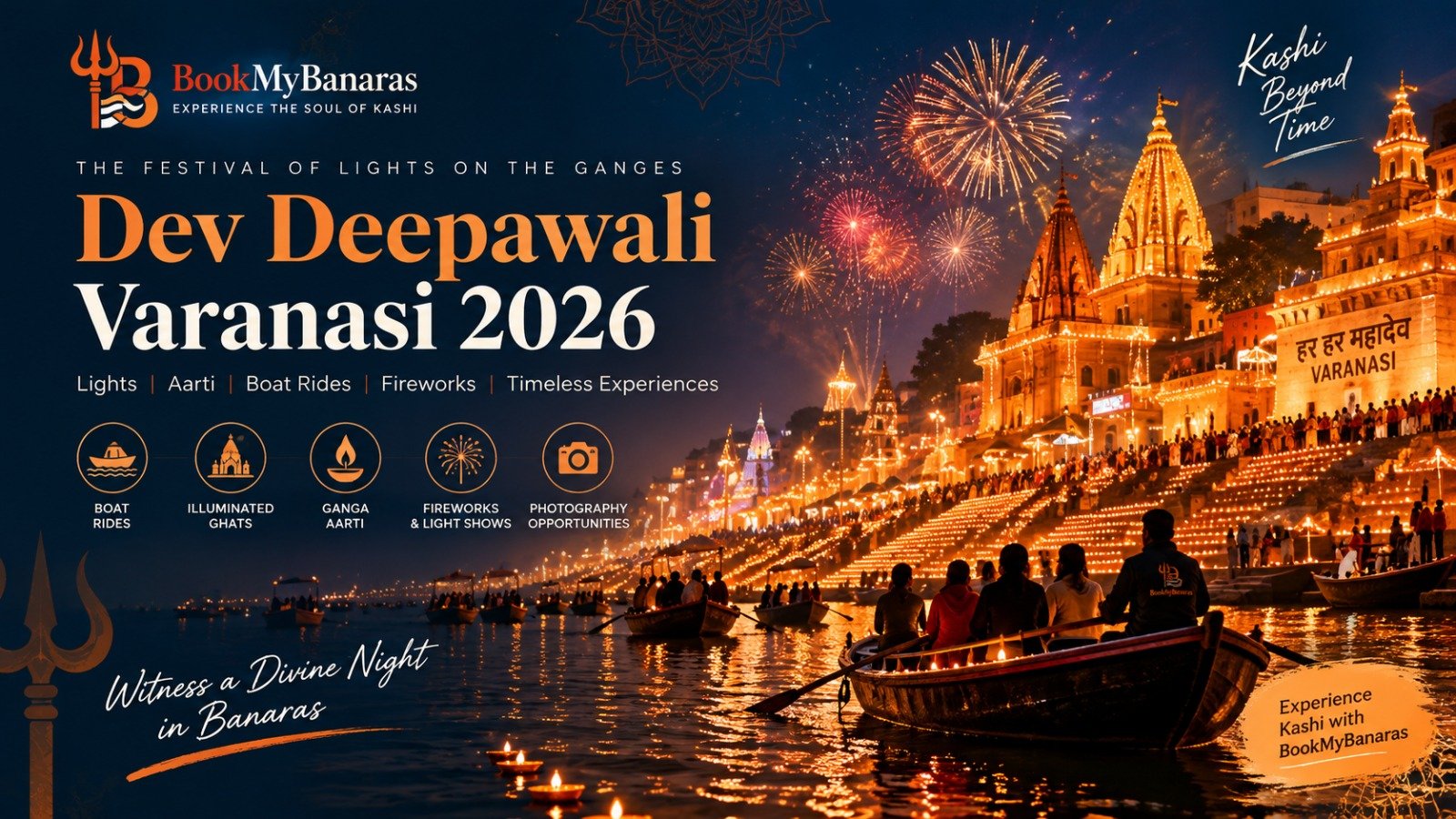 Dev Deepawali Varanasi 2026: Boat Ride Booking, Ghats & Full Guide